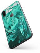 Bright Trendy Green Color Swirled - iPhone X Skin-Kit