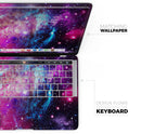 Bright Trippy Space // Skin Decal Wrap Kit Compatible with the Apple MacBook Pro, Pro with Touch Bar or Air (11, 12, 13, 15 & 16" - All Versions Available)