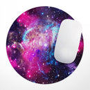 Bright Trippy Space// WaterProof Rubber Foam Backed Anti-Slip Mouse Pad for Home Work Office or Gaming Computer Desk