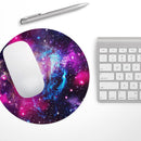 Bright Trippy Space// WaterProof Rubber Foam Backed Anti-Slip Mouse Pad for Home Work Office or Gaming Computer Desk
