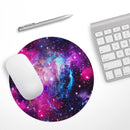 Bright Trippy Space// WaterProof Rubber Foam Backed Anti-Slip Mouse Pad for Home Work Office or Gaming Computer Desk