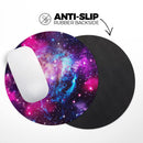 Bright Trippy Space// WaterProof Rubber Foam Backed Anti-Slip Mouse Pad for Home Work Office or Gaming Computer Desk