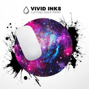 Bright Trippy Space// WaterProof Rubber Foam Backed Anti-Slip Mouse Pad for Home Work Office or Gaming Computer Desk