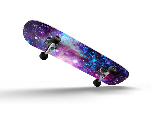 Bright Trippy Space - Full Body Skin Decal Wrap Kit for Skateboard Decks