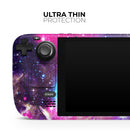 Bright Trippy Space // Full Body Skin Decal Wrap Kit for the Steam Deck handheld gaming computer
