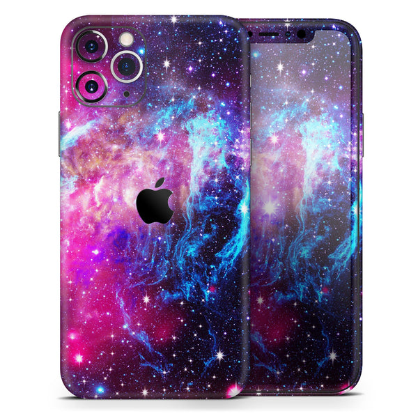 Bright Trippy Space - Skin-Kit compatible with the Apple iPhone 13, 13 Pro Max, 13 Mini, 13 Pro, iPhone 12, iPhone 11 (All iPhones Available)