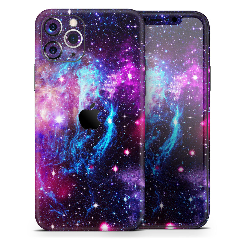 Bright Trippy Space // Skin-Kit compatible with the Apple iPhone 14, 13, 12, 12 Pro Max, 12 Mini, 11 Pro, SE, X/XS + (All iPhones Available)