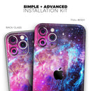 Bright Trippy Space  - Protective Skin Wrap & Decal – Compatible with iPhone SE to iPhone 17 Pro Max (All Models)