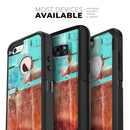 Bright Turquise Rusted Surface - Skin Kit for the iPhone OtterBox Cases