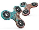 Bright Turquise Rusted Surface Full-Body Fidget Spinner Skin-Kit