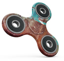 Bright Turquise Rusted Surface Full-Body Fidget Spinner Skin-Kit