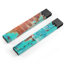 Bright Turquise Rusted Surface - Premium Decal Protective Skin-Wrap Sticker compatible with the Juul Labs vaping device