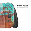 Bright Turquise Rusted Surface // Skin Decal Wrap Kit for Nintendo Switch Console & Dock, Joy-Cons, Pro Controller, Lite, 3DS XL, 2DS XL, DSi, or Wii - Vinyl Skin Wrap for Nintendo Switch 2, OLED, Lite, Pro Controller, Wii & Classic Handhelds