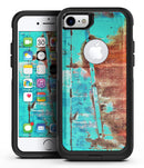 Bright Turquise Rusted Surface - iPhone 7 or 8 OtterBox Case & Skin Kits