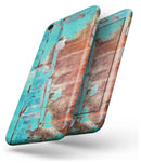Bright Turquise Rusted Surface - Skin-kit for the iPhone 8 or 8 Plus