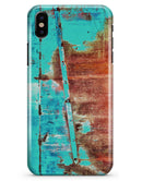 Bright Turquise Rusted Surface - iPhone X Clipit Case