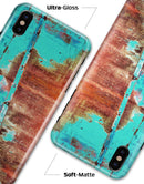 Bright Turquise Rusted Surface - iPhone X Clipit Case