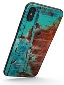 Bright Turquise Rusted Surface - iPhone X Skin-Kit