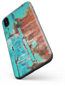 Bright Turquise Rusted Surface - iPhone X Skin-Kit