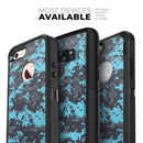 Bright Turquoise and Gray Digital Camouflage - Skin Kit for the iPhone OtterBox Cases