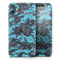 Bright Turquoise and Gray Digital Camouflage - Skin-Kit compatible with the Apple iPhone 13, 13 Pro Max, 13 Mini, 13 Pro, iPhone 12, iPhone 11 (All iPhones Available)
