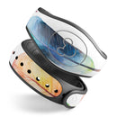 Bright Water Color Painted Feather - Decal Skin Wrap Kit for the Disney Magic Band