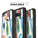 Bright Water Color Painted Feather - Skin Kit for the iPhone OtterBox Cases