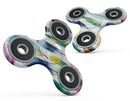 Bright Water Color Painted Feather Full-Body Fidget Spinner Skin-Kit