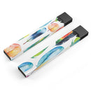 Bright Water Color Painted Feather - Premium Decal Protective Skin-Wrap Sticker compatible with the Juul Labs vaping device
