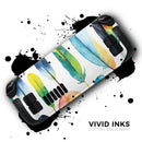 Bright Water Color Painted Feather // Vinyl Skin Wrap for Steam Deck OLED & Steam Deck (LCD) — Soft Matte or Ultra Gloss