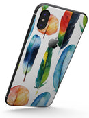 Bright Water Color Painted Feather - iPhone X Skin-Kit