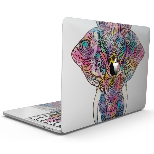 MacBook Pro with Touch Bar Skin Kit - Bright_Watercolor_Ethnic_Elephant-MacBook_13_Touch_V9.jpg?