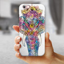 Bright Watercolor Ethnic Elephant iPhone 6/6s or 6/6s Plus 2-Piece Hybrid INK-Fuzed Case