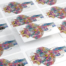 Bright Watercolor Ethnic Elephant - Premium Protective Decal Skin-Kit for the Apple Credit Card