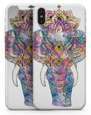 Bright Watercolor Ethnic Elephant - iPhone X Skin-Kit