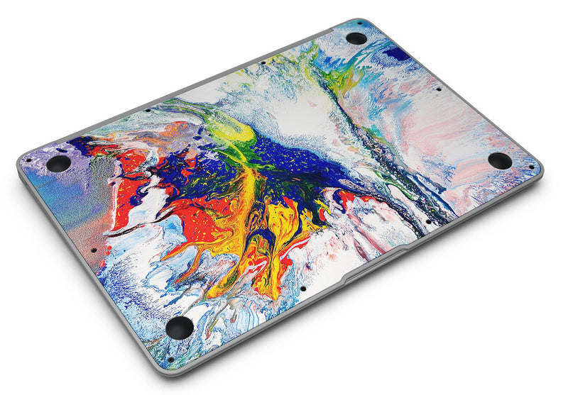 Bright White and Primary Color Paint Explosion - MacBook Air Skin Kit