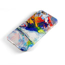 Bright White and Primary Color Paint Explosion iPhone 6/6s or 6/6s Plus 2-Piece Hybrid INK-Fuzed Case