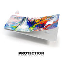 Bright White and Primary Color Paint Explosion - Premium Protective Decal Skin-Kit for the Apple Credit Card