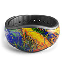 Bright White and Primary Color Paint Explosion - Decal Skin Wrap Kit for the Disney Magic Band