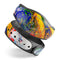 Bright White and Primary Color Paint Explosion - Decal Skin Wrap Kit for the Disney Magic Band