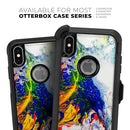 Bright White and Primary Color Paint Explosion - Skin Kit for the iPhone OtterBox Cases
