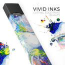 Bright White and Primary Color Paint Explosion - Premium Decal Protective Skin-Wrap Sticker compatible with the Juul Labs vaping device