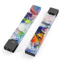 Bright White and Primary Color Paint Explosion - Premium Decal Protective Skin-Wrap Sticker compatible with the Juul Labs vaping device