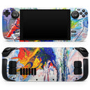 Bright White and Primary Color Paint Explosion // Vinyl Skin Wrap for Steam Deck OLED & Steam Deck (LCD) — Soft Matte or Ultra Gloss