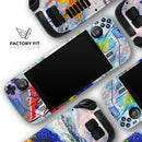 Bright White and Primary Color Paint Explosion // Vinyl Skin Wrap for Steam Deck OLED & Steam Deck (LCD) — Soft Matte or Ultra Gloss