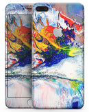 Bright White and Primary Color Paint Explosion - Skin-kit for the iPhone 8 or 8 Plus