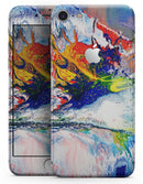 Bright White and Primary Color Paint Explosion - Skin-kit for the iPhone 8 or 8 Plus
