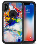 Bright White and Primary Color Paint Explosion - iPhone X OtterBox Case & Skin Kits