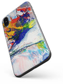 Bright White and Primary Color Paint Explosion - iPhone X Skin-Kit