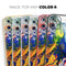 Bright White and Primary Color Paint Explosion - Skin-Kit compatible with the Apple iPhone 13, 13 Pro Max, 13 Mini, 13 Pro, iPhone 12, iPhone 11 (All iPhones Available)